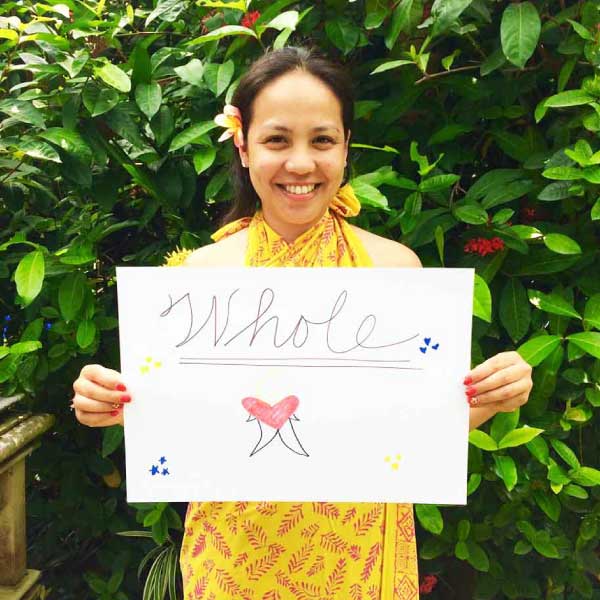 Bliss n tell  - Real people - Feel whole - at Bliss Sanctuary for Women - Yoga Retreat Bali