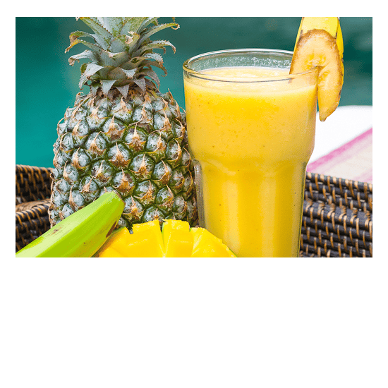 Bliss Retreat Bali Smoothies - Pineapple Banana Mango Delight