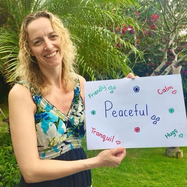feel peaceful at Bliss Bali health retreat