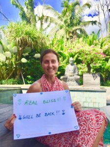 We love that our guest found 'real bliss' at Bliss Sanctuary Retreat for Women in Bali