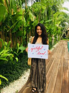Bliss guest feeling grateful and loved after her stay at Bliss Sanctuary Bali Retreat