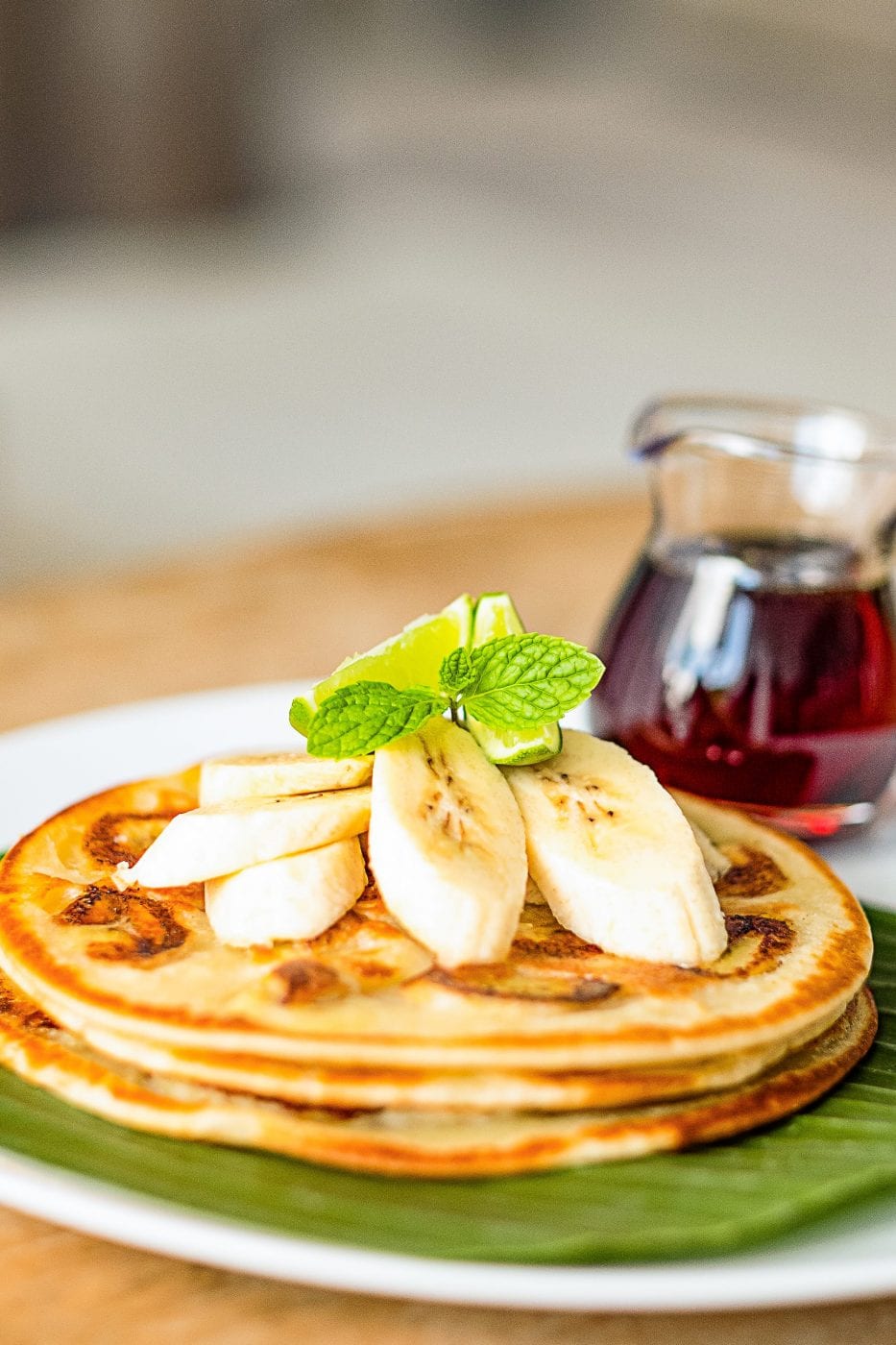 Bliss Retreat Breakfast Menu Banana Pancakes