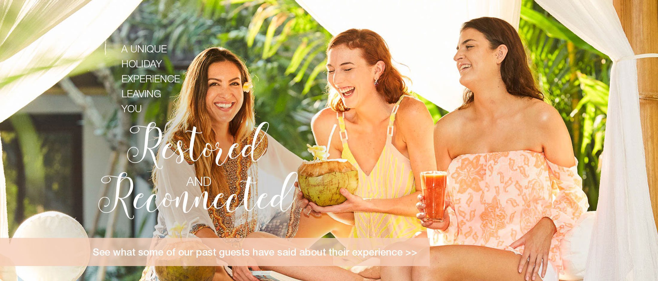Restored and Reconnected women at a Bali Retreat