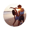 Fitness on Bali beach
